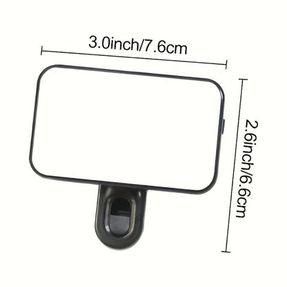 Clip-On LED Fill Light for Phone Laptop Tablet Mini Portable Selfie Light for Video Conferencing for an Everyday Personal Care Routine