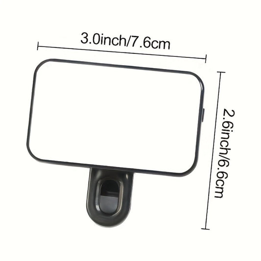 Clip-On LED Fill Light for Phone Laptop Tablet Mini Portable Selfie Light for Video Conferencing for an Everyday Personal Care Routine