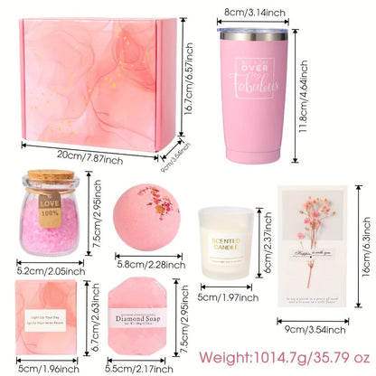 Spa Gift Set for Women, Luxury Self-Care & Relaxation Birthday Gift, Thoughtful Thank You & Special Occasion Gift for Mom