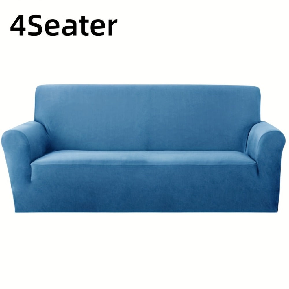 Sofa Cover Elastic Stretch Slipcover for 1, 2, 3 or 4-Seater Sofas in Seven Solid Colors with Model-Specific Size and Color Options