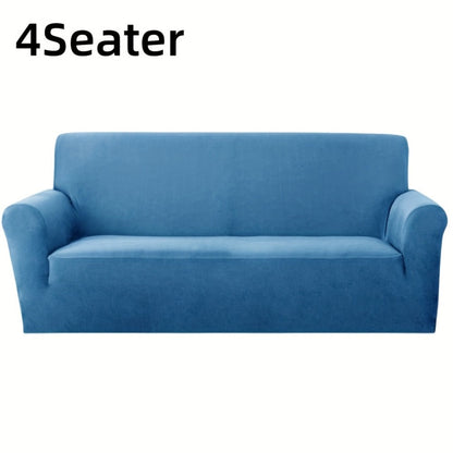 Sofa Cover Elastic Stretch Slipcover for 1, 2, 3 or 4-Seater Sofas in Seven Solid Colors with Model-Specific Size and Color Options