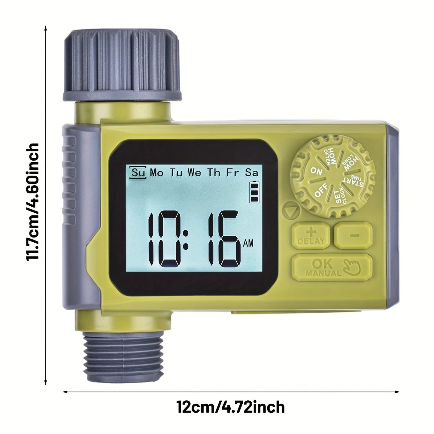 Garden Irrigation Timer Automatic Watering Controller for Lawn Farm Drip System, for Garden, Lawn and Yard Watering
