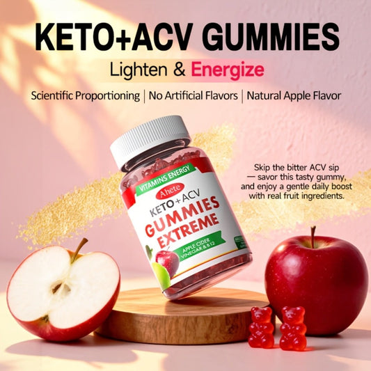 Apple Cider Vinegar Gummies Vegan Keto with Beet Juice & Vitamin B12 for Bath Time, Home Spa and Personal Care