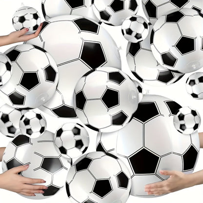 Bulk Inflatable Soccer Balls 16 Inch Colorful Outdoor Footballs Set with the Listed Color, Size or Set Options for Everyday Use