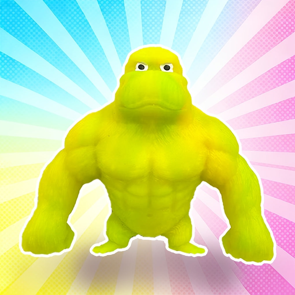 Stretchy Gorilla Fidget Toy Squishy Squeeze Monkey, PVA Sponge Sensory Stress Toy for Kids & Adults