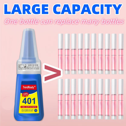 Waterproof Nail Adhesive Tabs with Nail Stickers 0.85oz Dropper Tip Bottle – Extra Strong Alcohol-Free Quick Release Long Wearing Salon