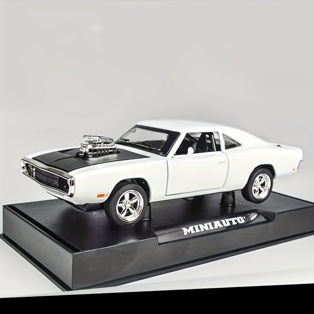 Dodge Challenger Diecast Model Car Zinc Alloy Collectible Static Replica, Highly Detailed Home & Office Decor
