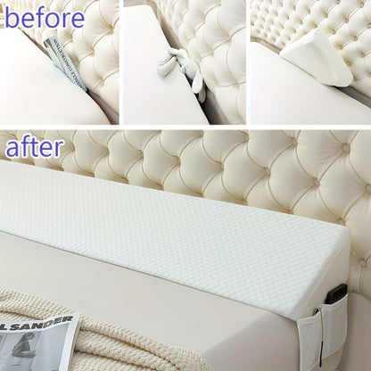 Bed Wedge Pillow Headboard Gap Filler Mattress Wedge Fills 0-7 Inch Gap Between Headboard for Entryways, Bedrooms and Living Spaces