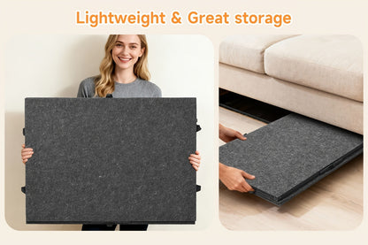 Jigsaw Puzzle Board with Felt Mat & 6 Sorting Drawers – Foldable Roll-Up Puzzle Saver Fits Up to 1000 Pieces | Portable Puzzle Storage
