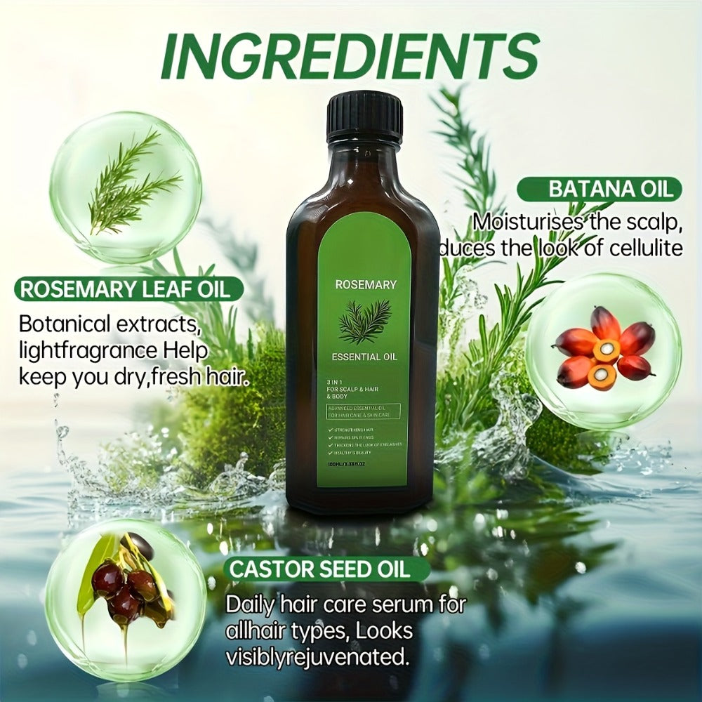 Rosemary Biotin Argan & Batana Hair Oil Spray Multi-Pack, Deep, Scalp Nourishing for Bath Time, Home Spa and Personal Care