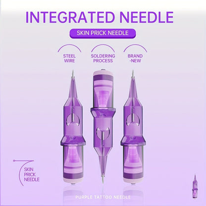 Disposable Tattoo Needles Mixed Size Sterilized RL RS M1 0.35mm, Safety Tattoo Needle Set for Tattoo Artists and Beginners
