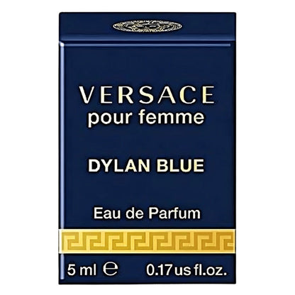 Versace Dylan Blue Pour Femme Eau de Parfum Travel Size 5ml 0.17oz - Mini Perfume Spray for Women Floral Fragrance