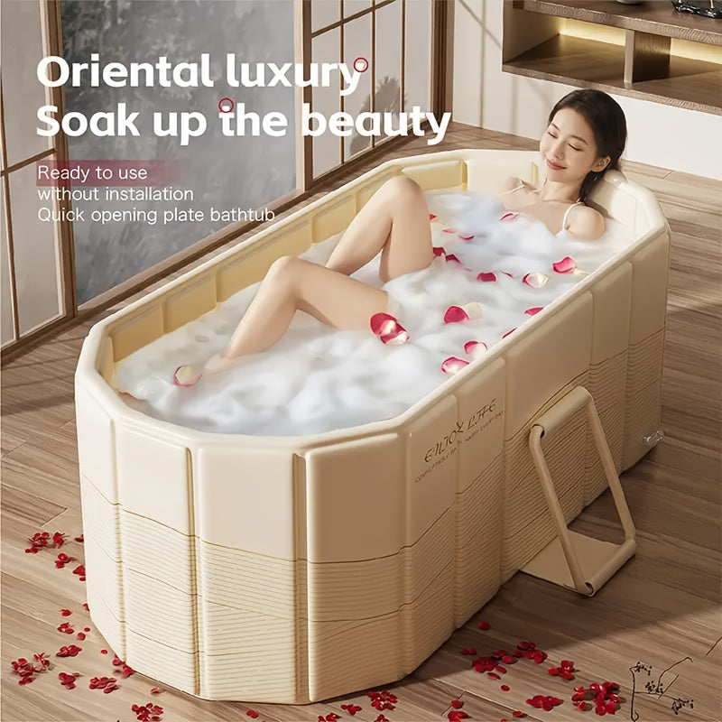 Portable Hot Tub Foldable for Garden, Patio and Yard Use, with the Listed Configuration, for Everyday Use and Organized Storage