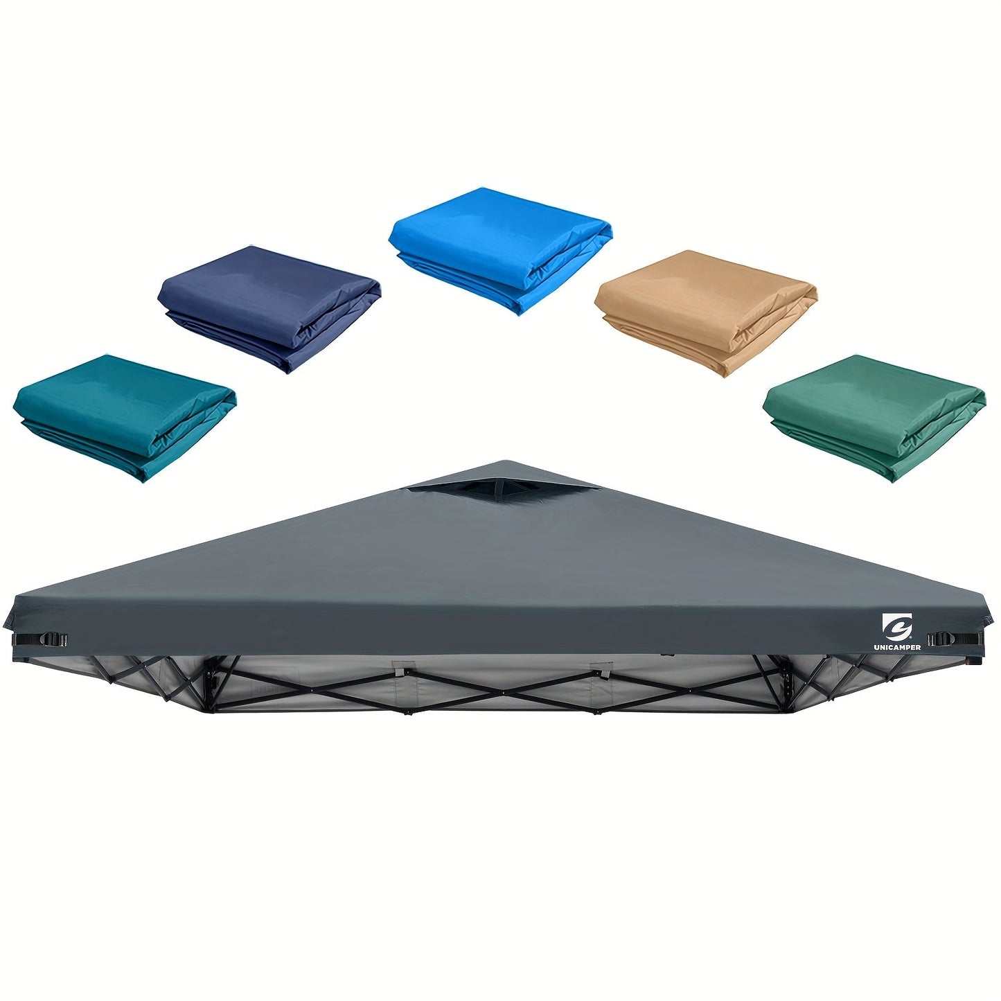 10x10 Canopy Replacement Top Cover for Straight Leg Tents – Ventilation Ports, Instant Shade, 11 Color Options