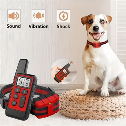 Bark Control Collar with Remote 9-Level Adjustable – Rechargeable Dog Training Collar with Sound, Vibration & Shock Modes