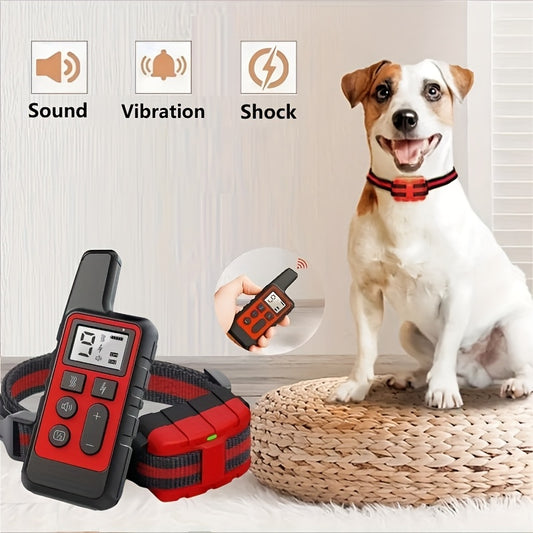 Bark Control Collar with Remote 9-Level Adjustable – Rechargeable Dog Training Collar with Sound, Vibration & Shock Modes