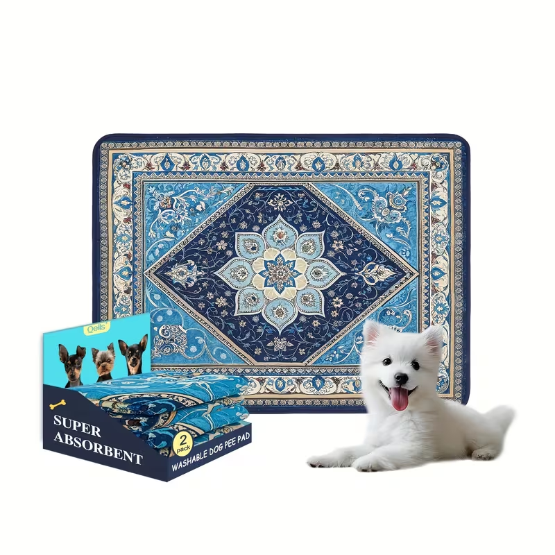 Washable Reusable Dog Pee Pads – Super Absorbent Non-Slip Puppy Training Pads in Multiple Sizes | Heavy-Duty Leakproof Pet Pads for Floor