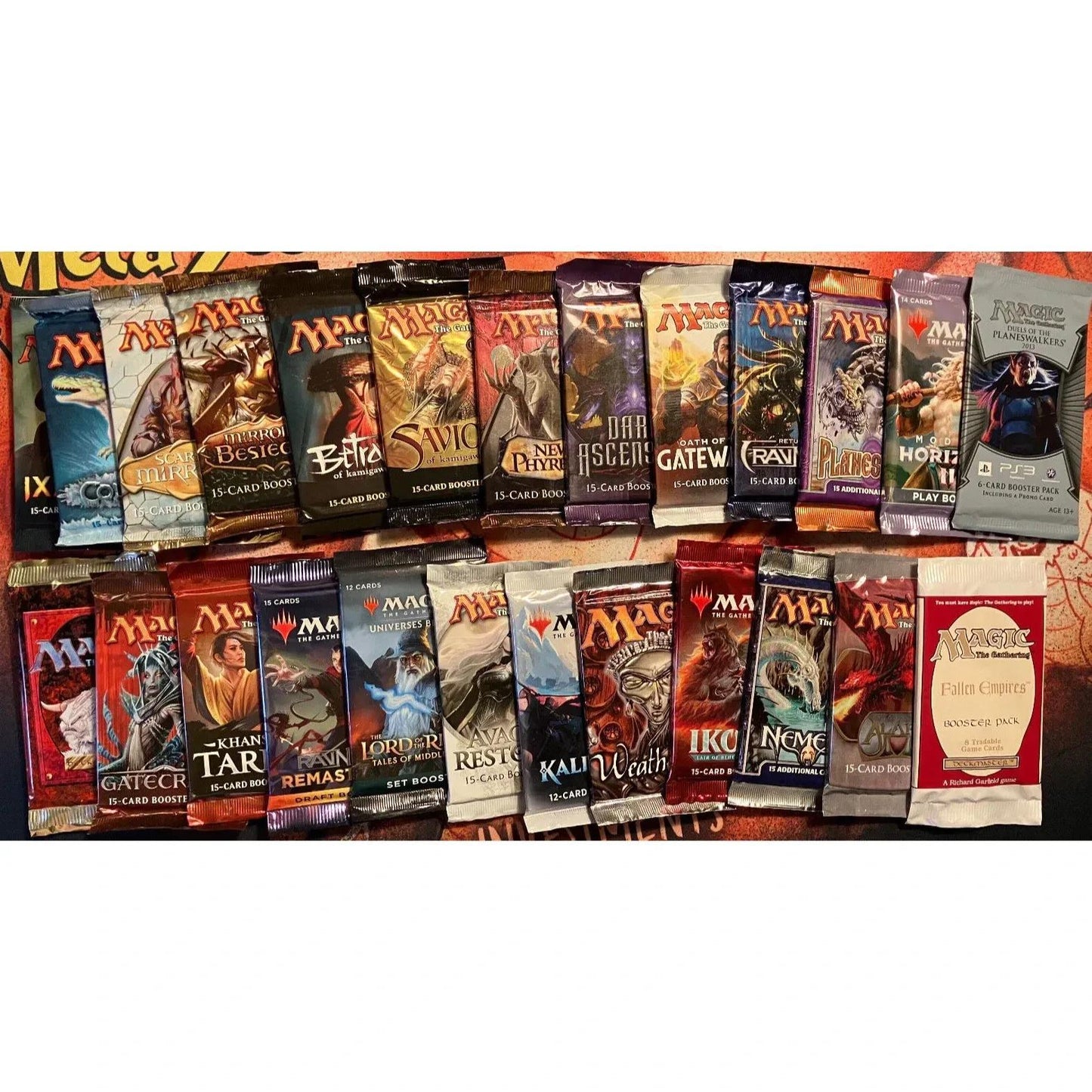 Magic The Gathering 4-Pack Assorted Booster Bundle, 4 Random Sealed MTG Booster Packs Multi-Set Variety