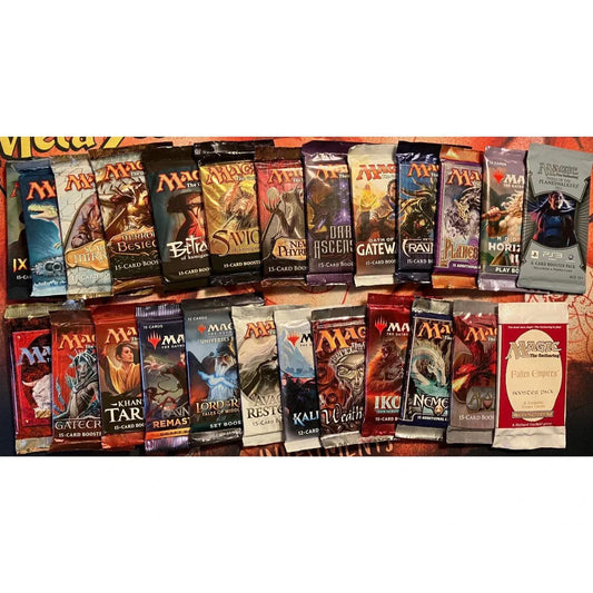 Magic The Gathering 4-Pack Assorted Booster Bundle, 4 Random Sealed MTG Booster Packs Multi-Set Variety
