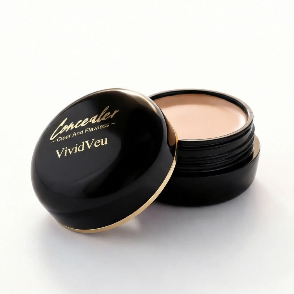 Waterproof Matte Concealer 3 Pack, Full Coverage Plant-Based Formula for Dark Circles, & Blemishes