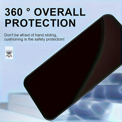 Anti-Spy Tempered Glass Screen Protector for iPhone – 9H Full Coverage Privacy Film, HD Blackout, Fingerprint Resistant, Face ID Compatible