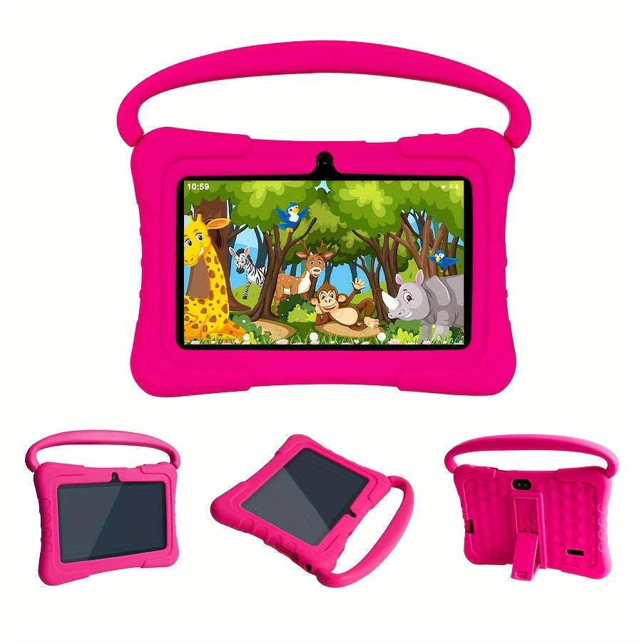 Kids Tablet 7 Inch with Android 14, 2GB RAM, 32GB Built-In Storage, 2.4GHz WiFi and Silicone Case