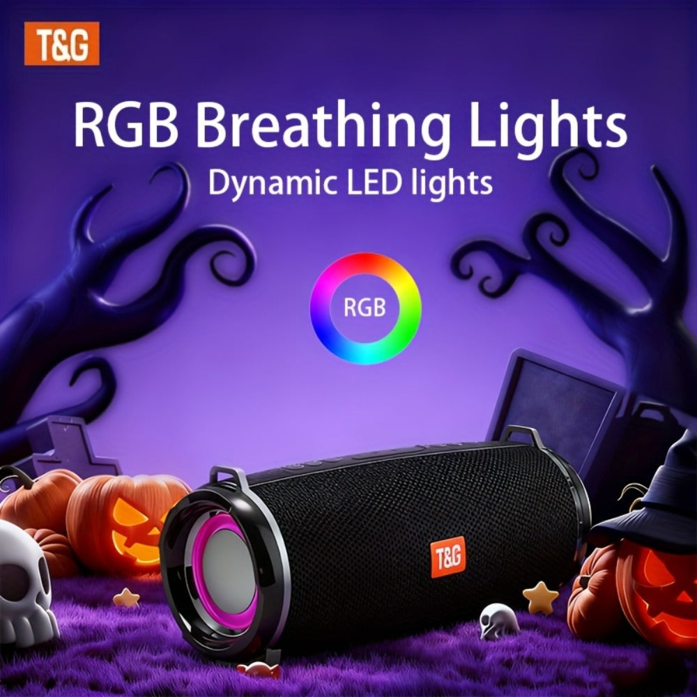 Bluetooth Speaker T&G TG192 with 2400mAh Battery, IPX4 Rating, RGB Breathing Light and Five Color Options
