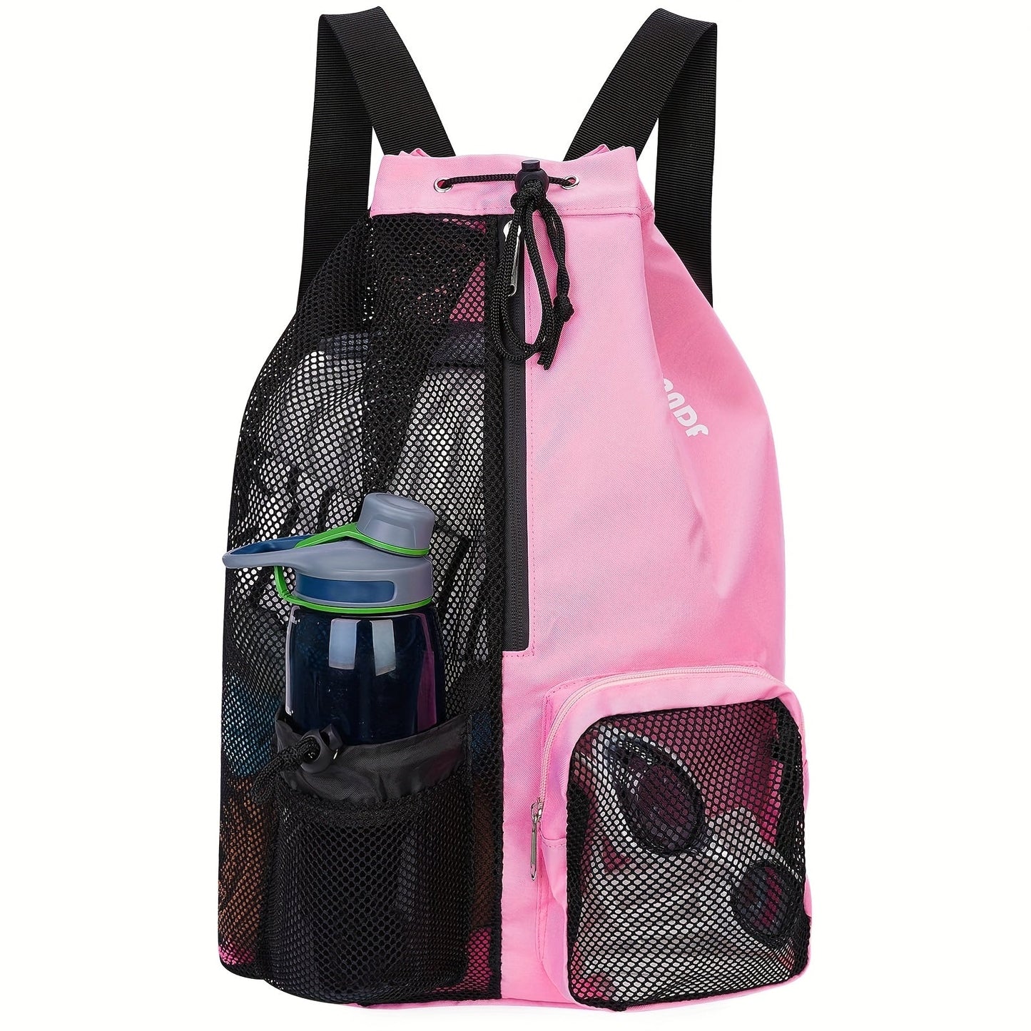Mesh Drawstring Swim Bag – Quick-Dry Sports Backpack with Wet Pocket for Swimming, Gym & Beach, Lightweight Travel Bag for Women & Men