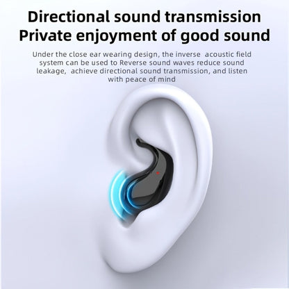 Semi-In-Ear Wireless Headphones 360-Degree Stereo Surround Sound, Black Tech Design High-Fidelity Audio