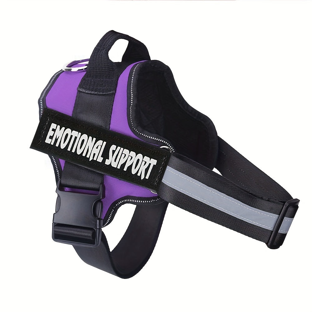 Emotional Support Dog Harness No-Pull Reflective Vest with Handle – Adjustable No-Choke ESA Pet Harness for Easy Walking & Training