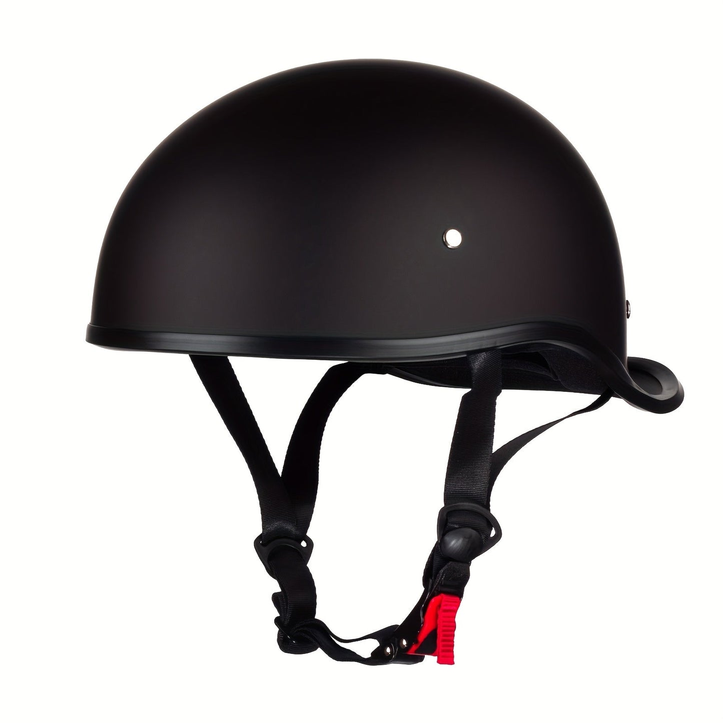 Motorcycle Helmet Open-Face Half-Shell in Size M with TXW, FLH or YUN Graphics and Quick-Release Chin Strap