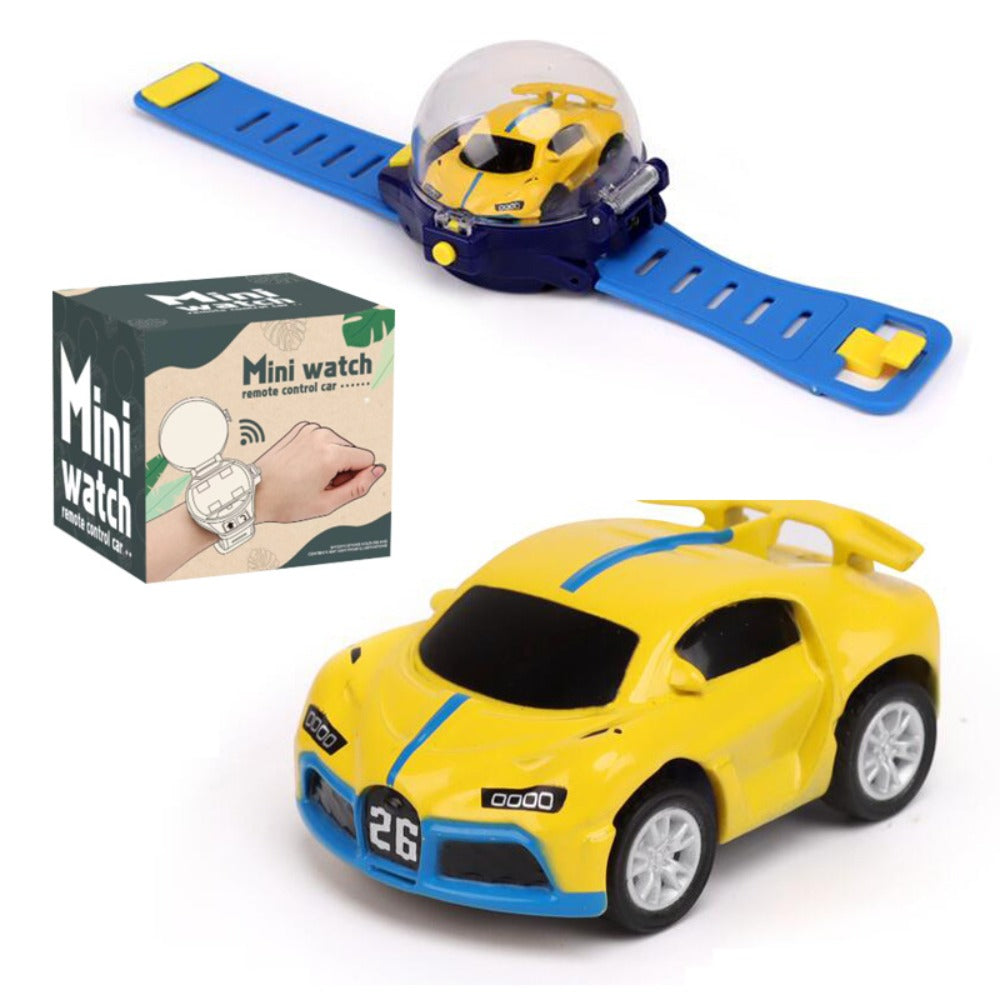 Remote Control Car, Mini Alloy Racer with Wearable Wrist Controller, USB Charging and Two Color Options