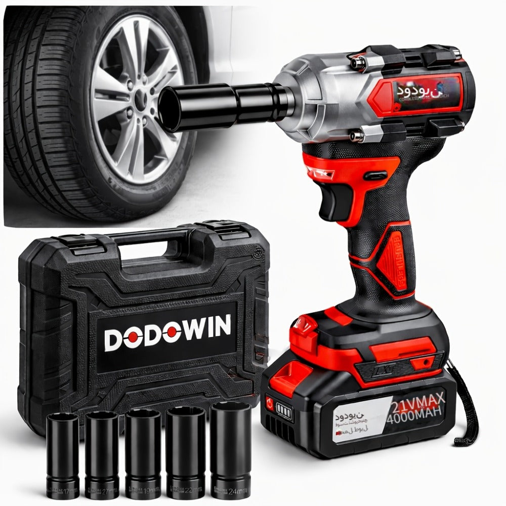 High Torque Impact Wrench Kit 320NM / 1000NM Brushless Cordless, 21V with 2.0AH / 4.0AH Batteries