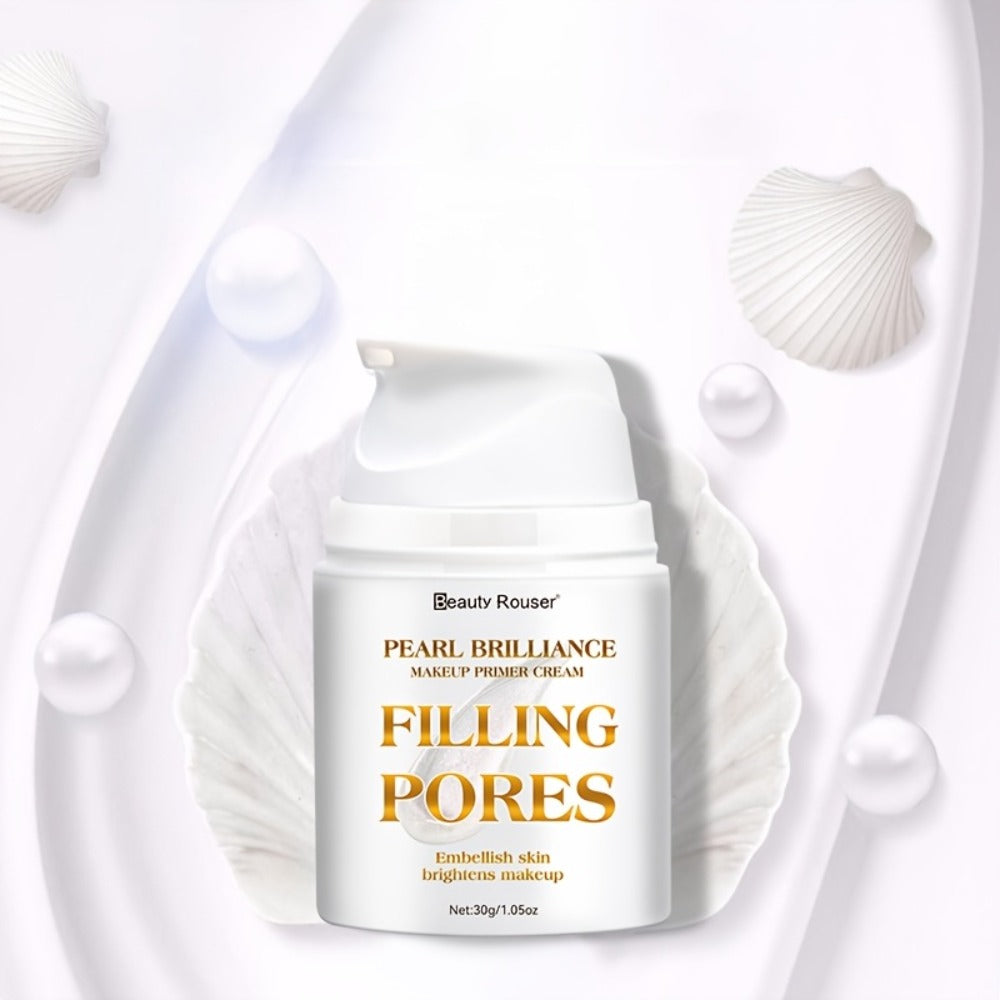 Pore Filling Makeup Primer Cream 30g, Oil Control Vitamin E Non-Greasy Formula for Flawless Smooth Skin Finish All Skin Types