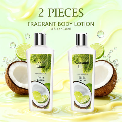 Scented Body Lotion Two-Bottle Set in Lavender, Sweet Bloom or Coconut Lime Fragrance Options