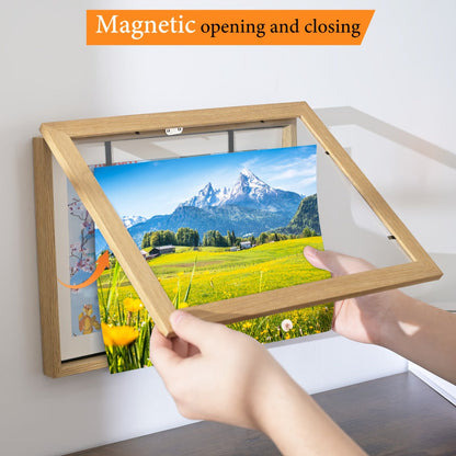 Kids Art Frames Front Opening Changeable Artwork Display Frames for Children Drawings Crafts Photos Wall Gallery – Set of 2 or 4