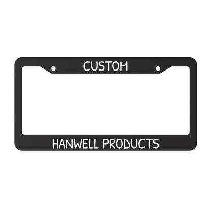 Custom License Plate Frame – 6 Font Styles, Heavy-Duty Weather-Resistant Car Tag Holder, Personalized Front & Rear License Plate Border