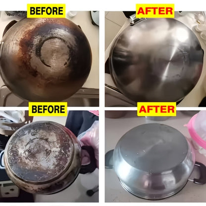 Metal Polishing Paste with Sponge Chrome & Stainless Steel Polish Gloss Agent No Residue for Entryways, Bedrooms and Living Spaces