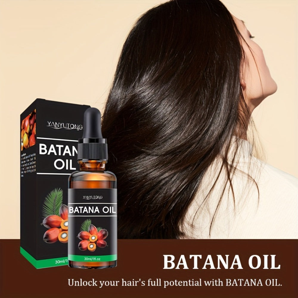 Batana Oil Hair Treatment Leave-In Essence 30ml – Plant Extract Deep Moisturizing Scalp Care, Lasting Fragrance, Frizz Control
