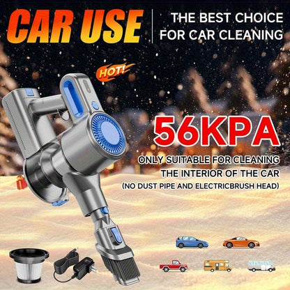 Cordless Stick Vacuum Cleaner 56-68Kpa, 8-in-1 Handheld Vacuum with Rechargeable Battery, 45 Min Runtime for Hard Floors