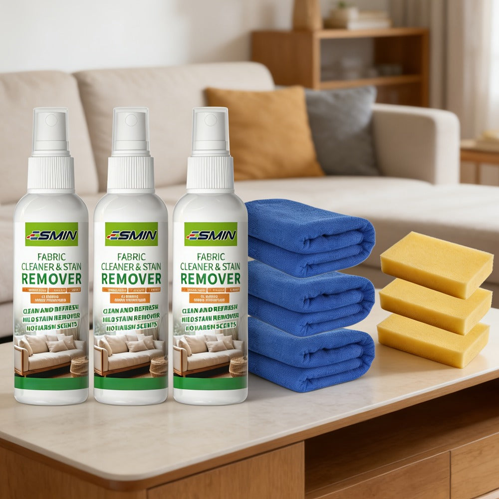 Sofa Cleaner Spray Fabric Stain Remover for Couch Car Interior Upholstery Safe Quick-Drying for Entryways, Bedrooms and Living Spaces