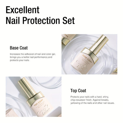 Gel Nail Dehydrator & Primer Kit 4-Piece – Nail Prep Dehydrator, Bonding Primer, Gel Base Coat & Top Coat for Long-Lasting Chip-Free Gel