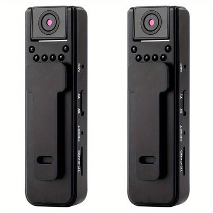 HD Night Vision Body Camera Portable Clip-On Wearable Sports Action Cam with Wide Angle Lens for an Everyday Personal Care Routine