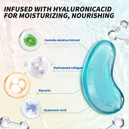 Hyaluronic Acid Eye Mask 25pcs – Collagen & Glycerin Under Eye Patches for Dark Circles, Puffiness & Deep Hydration