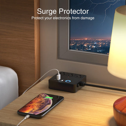 Smart Power Strip WiFi with 3 Individually Controlled Outlets & 3 USB Ports, GHome Surge Protector