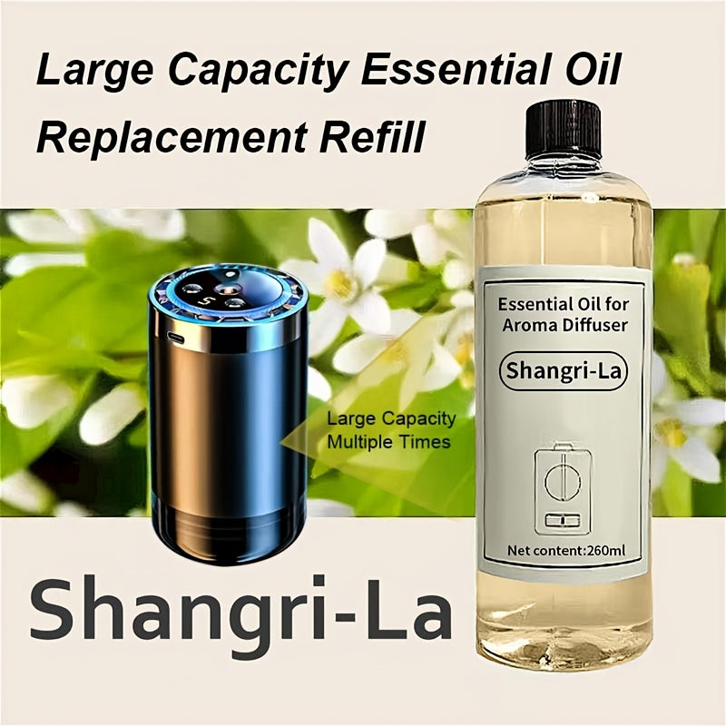 Car Diffuser Machine with 8.79oz Large Essential Oil Refill, Adjustable Scent Strength & Odor Eliminator
