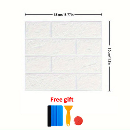 3D Peel and Stick Wood Grain Wallpaper Panels 50/100pcs – Self-Adhesive PVC Foam Wall Tiles