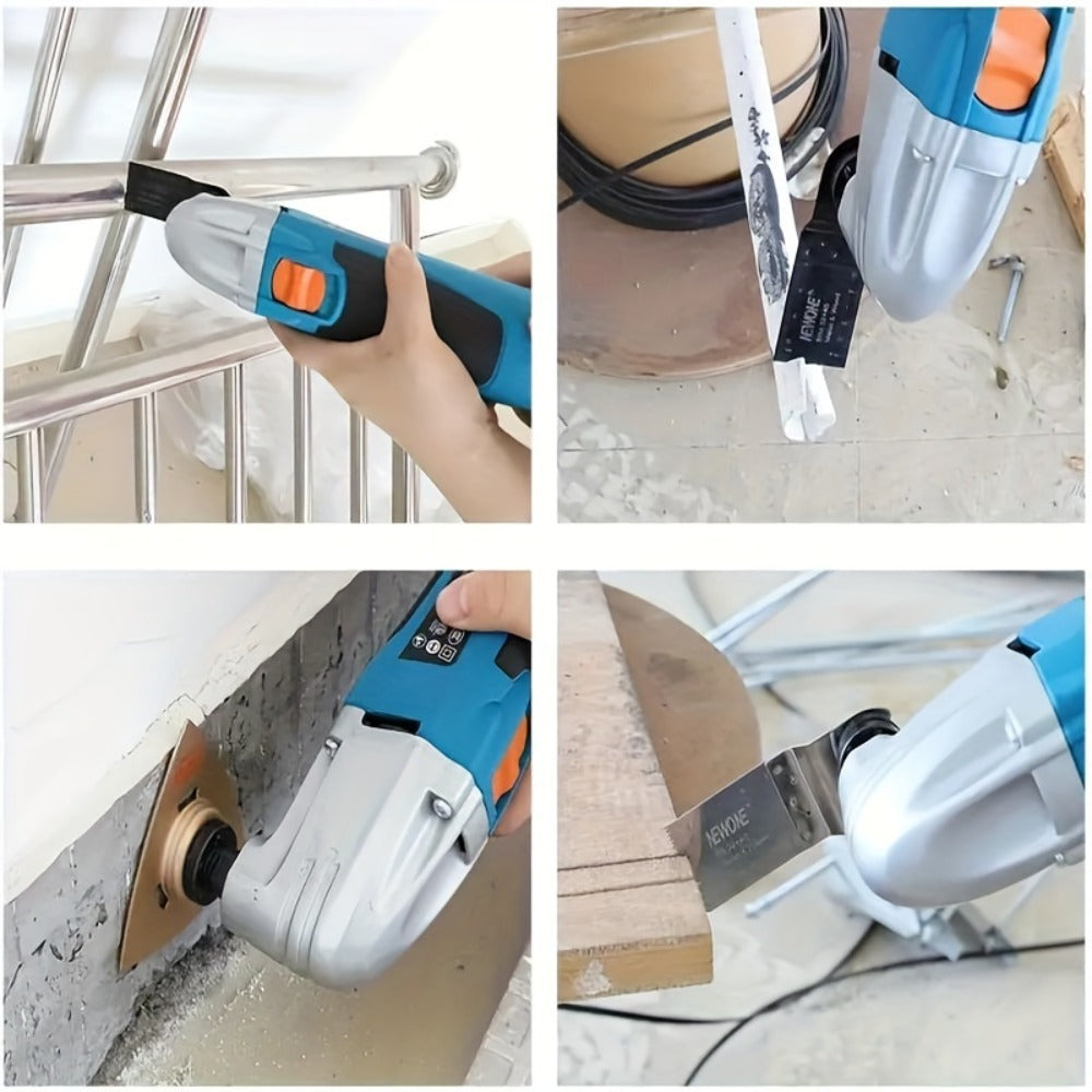 Oscillating Multitool Kit 2.5 Amp Corded, 6-Speed Variable, 3° Oscillation Angle, Cutting Tool for Wood Metal Plastic