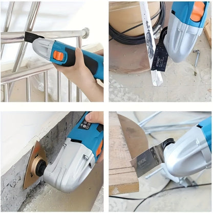 Oscillating Multitool Kit 2.5 Amp Corded, 6-Speed Variable, 3° Oscillation Angle, Cutting Tool for Wood Metal Plastic