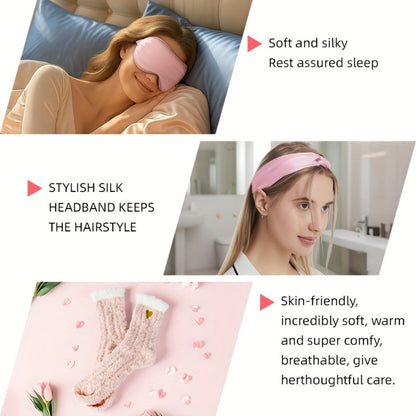 Luxury Spa Gift Set for Women 10-Piece Rose Scented Candles Bath Salt Balls Dried Flowers Eye Mask Soap Blanket Socks Hair Ribbon Gift Card